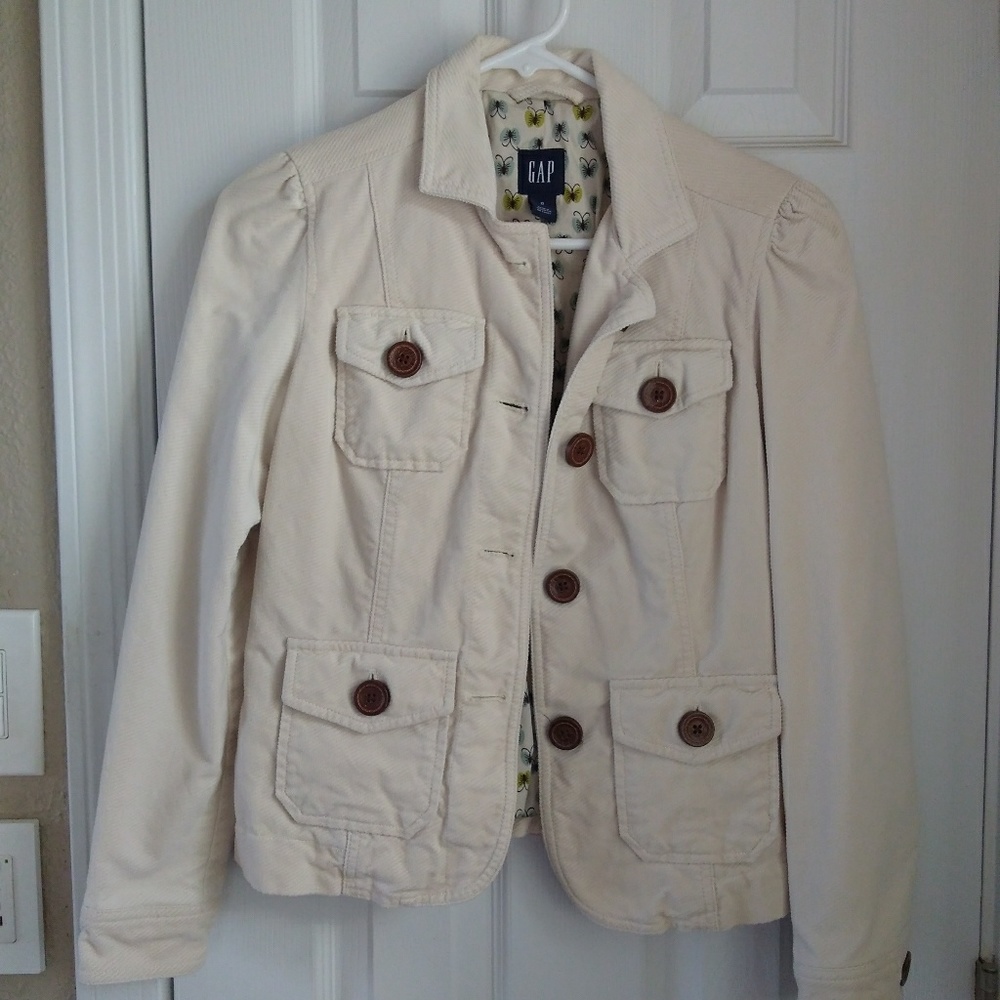 Gap Cream Corduroy Jacket